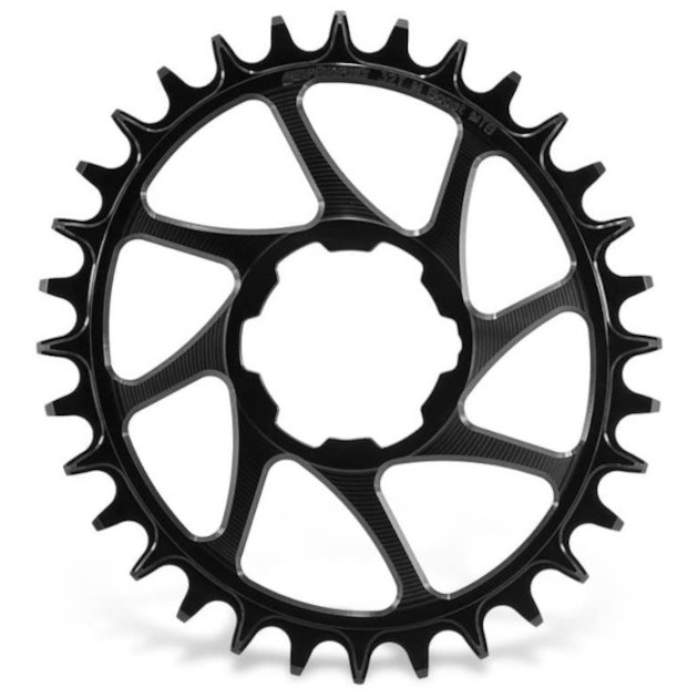 Picture of Garbaruk Melon MTB Chainring - Direct Mount / Oval / Narrow-Wide / Boost - for Hope - black