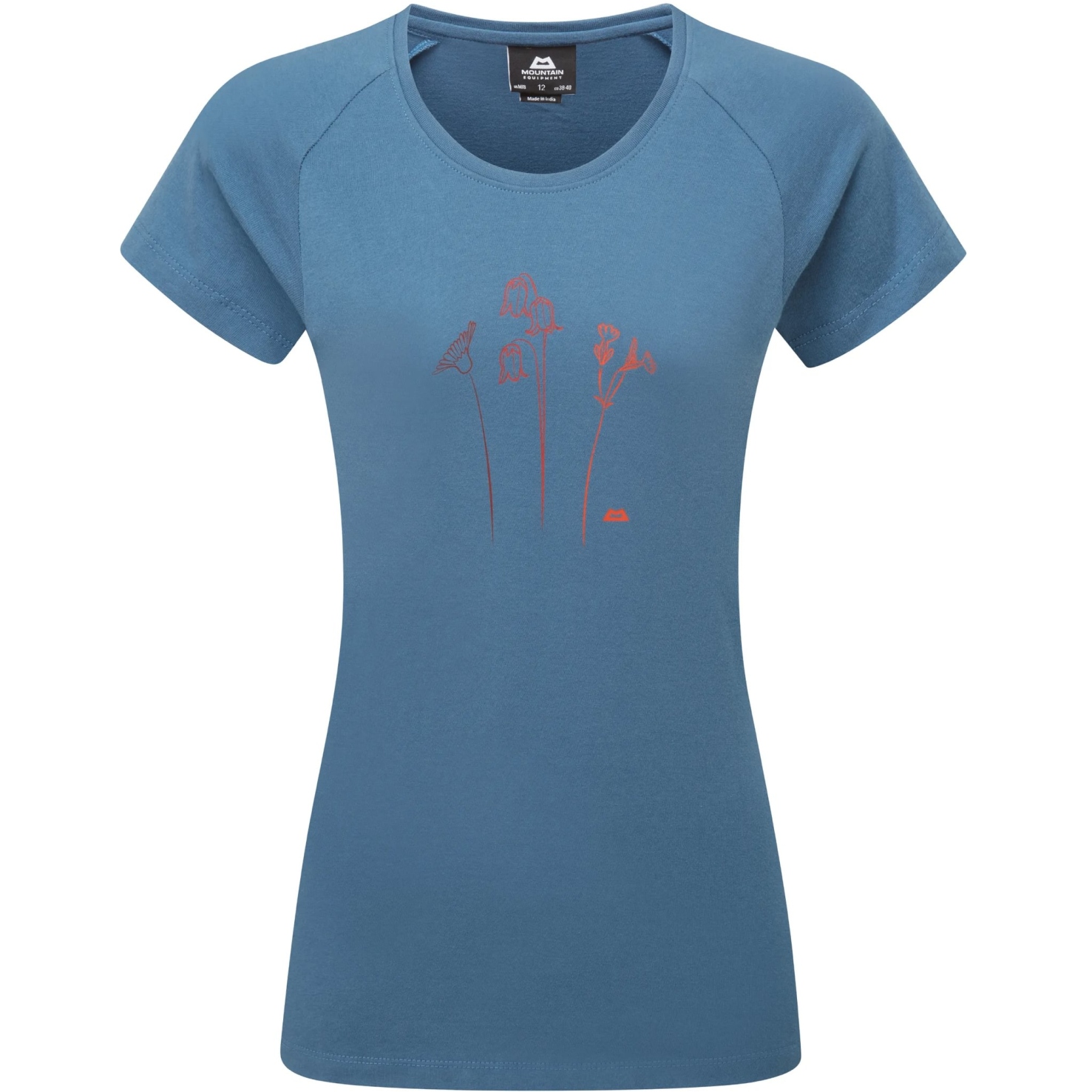 Женская футболка с горным рисунком Mountain Flower Tee ME-007871 - звездно-голубой