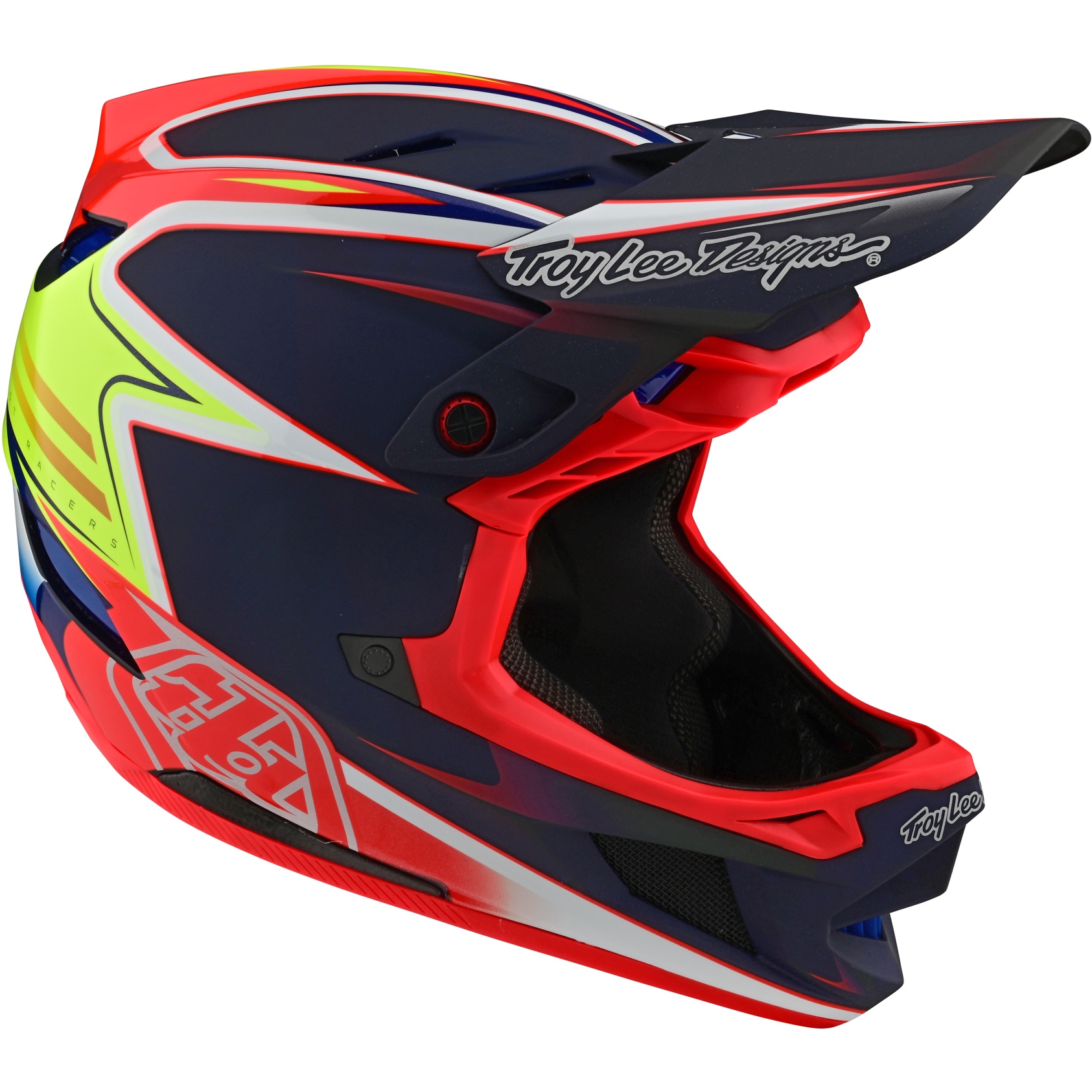 Picture of Troy Lee Designs D4 Carbon MIPS Helmet - lines black/red
