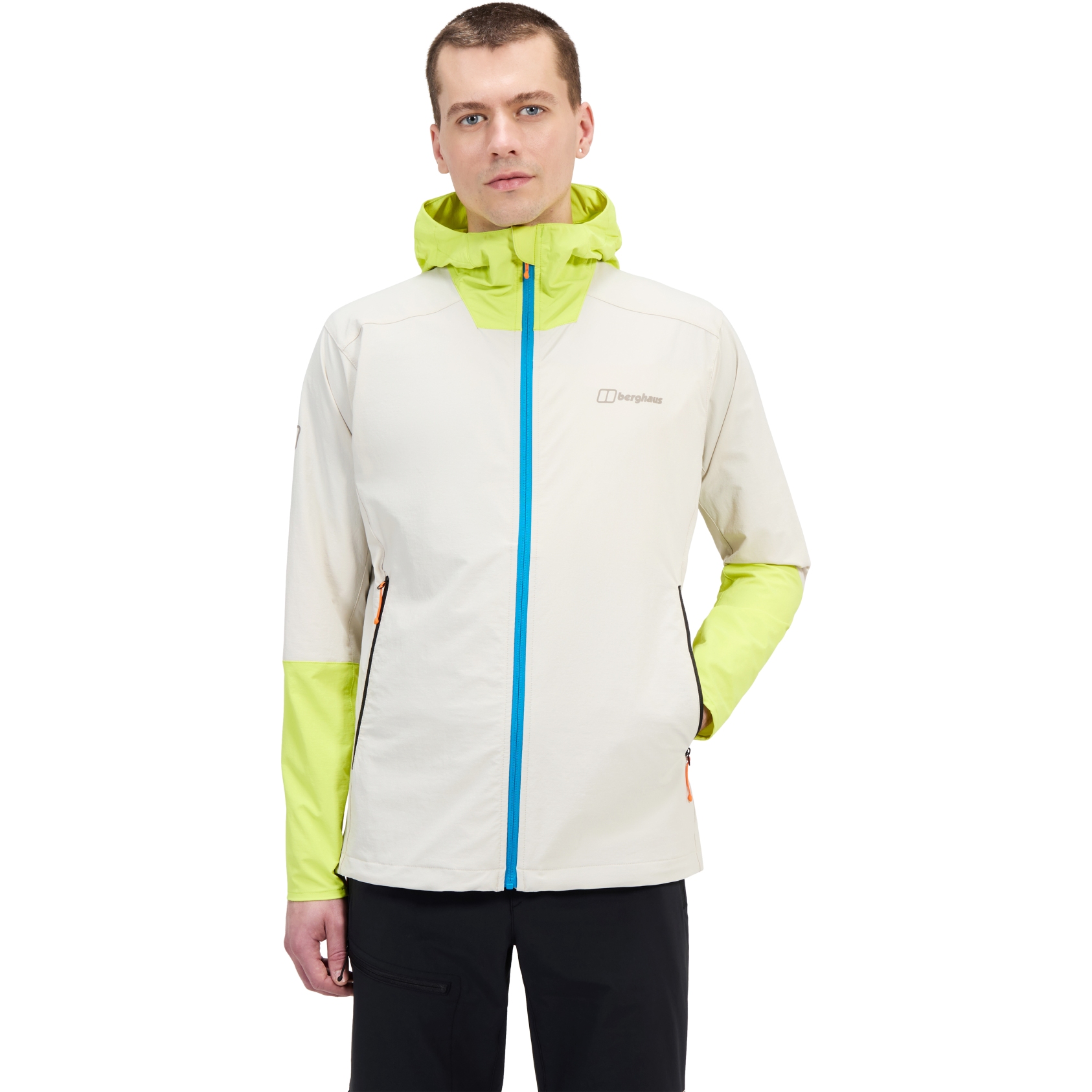 Produktbild von Berghaus Ridge-Roamer Lite Softshell Jacke Herren - Stone/Spark