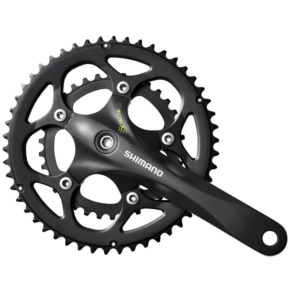Picture of Shimano FC-345 Compact Crankset 2x9-speed - black