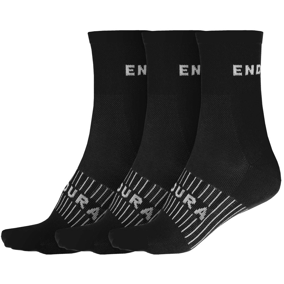 Image of Endura Coolmax® Race Socks (Triple Pack) - black