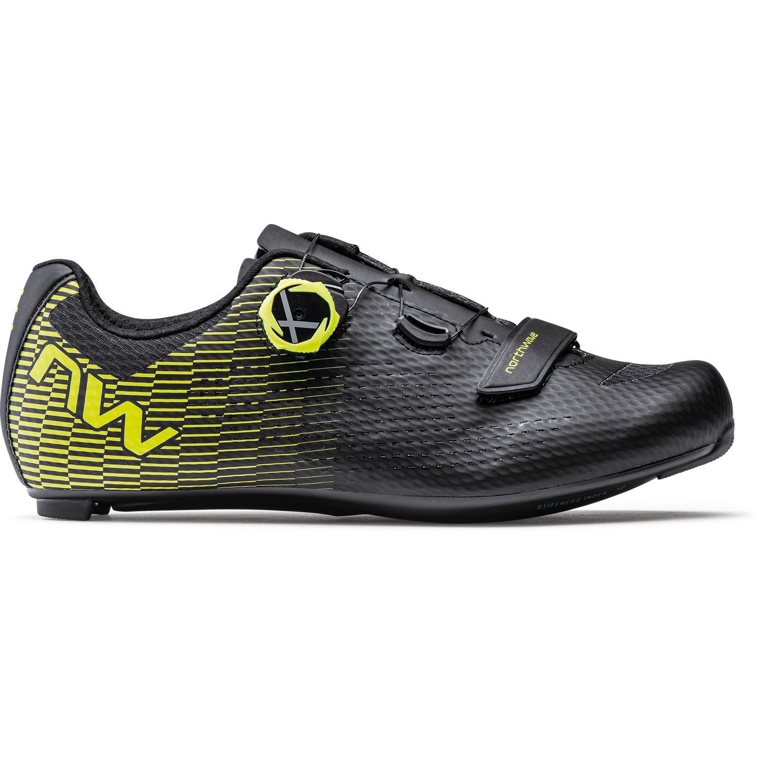 Productfoto van Northwave Storm Carbon 2 Racefietsschoenen Heren - zwart/neon geel 04