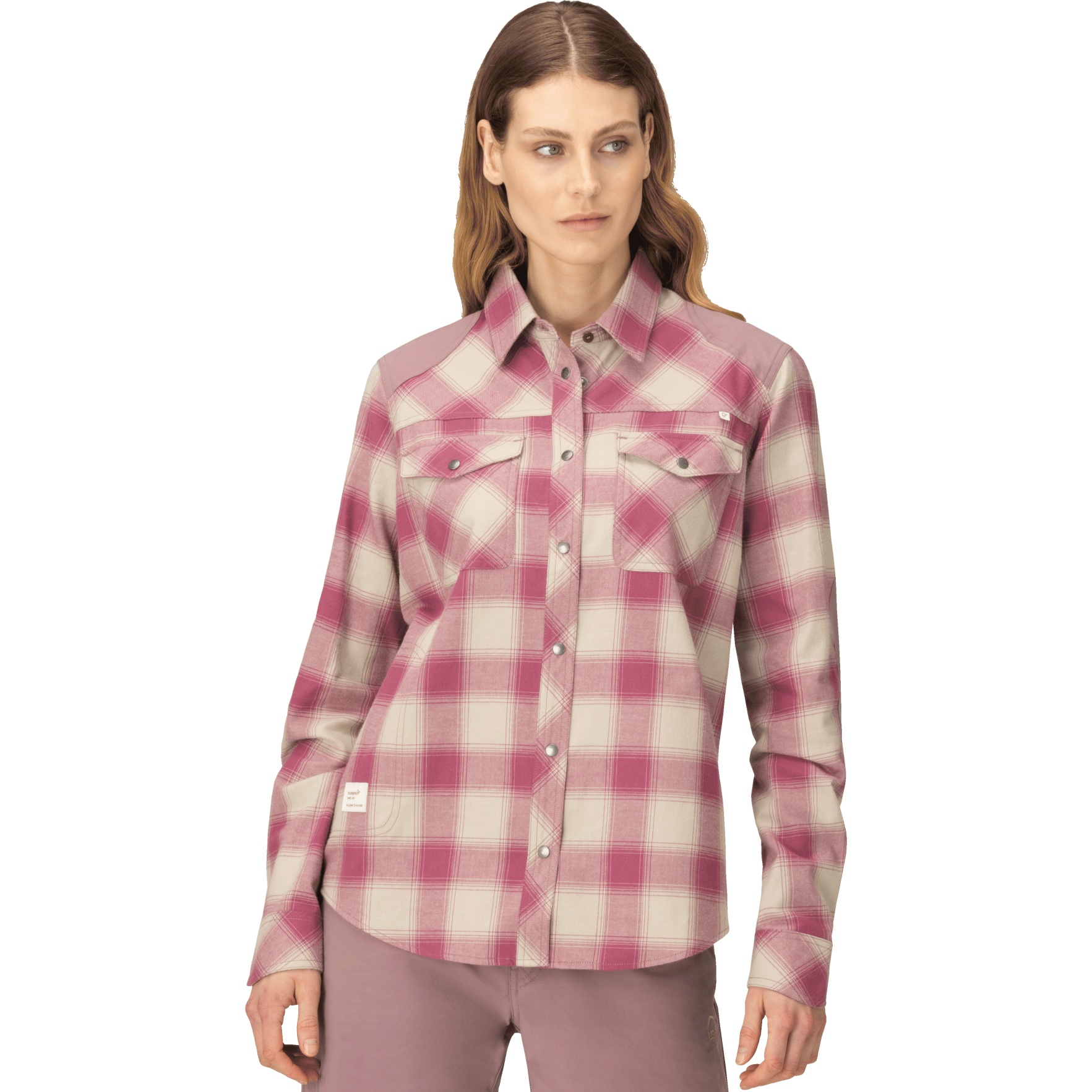 Image of Norrona femund flannel Shirt Women - Grape Shake