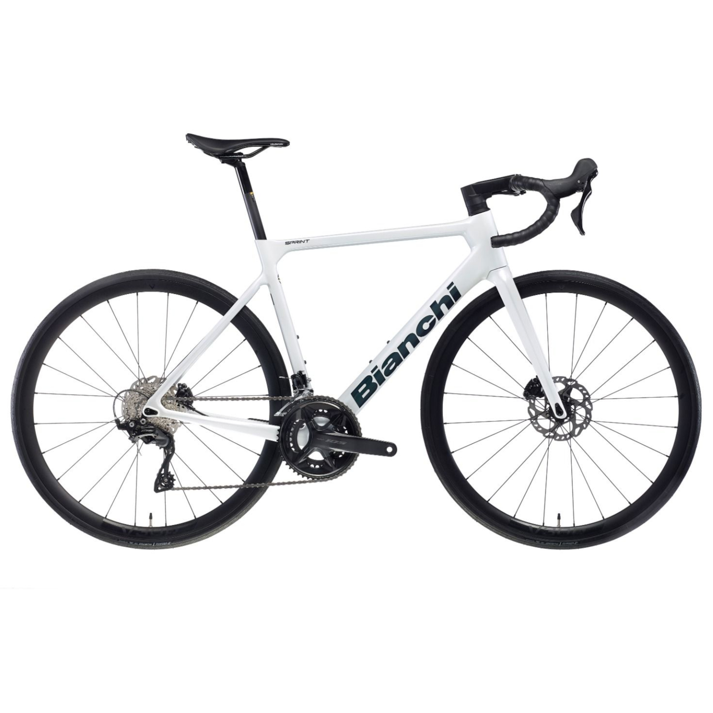 Шоссейный велосипед Bianchi SPRINT - 105 Carbon - 2026 - белый / медный глянцевый