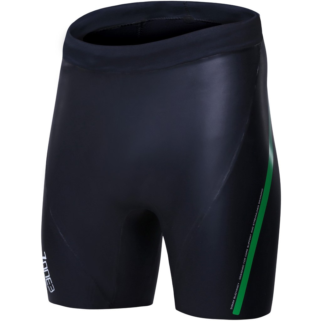 Picture of Zone3 Neoprene Buoyancy Shorts &#039;The Next Step&#039; 3/2mm - black/green