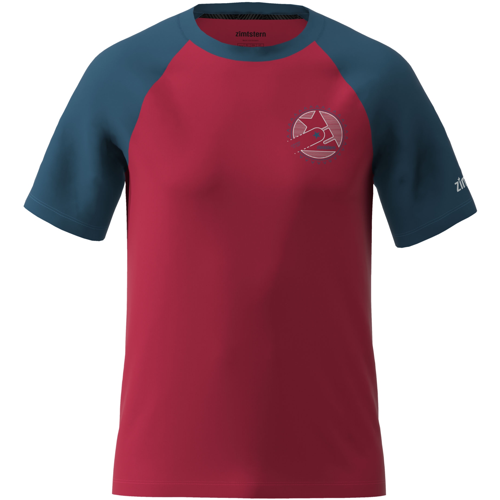 Productfoto van Zimtstern Crankz Casual Performance T-Shirt Heren - Jester Red/French Navy