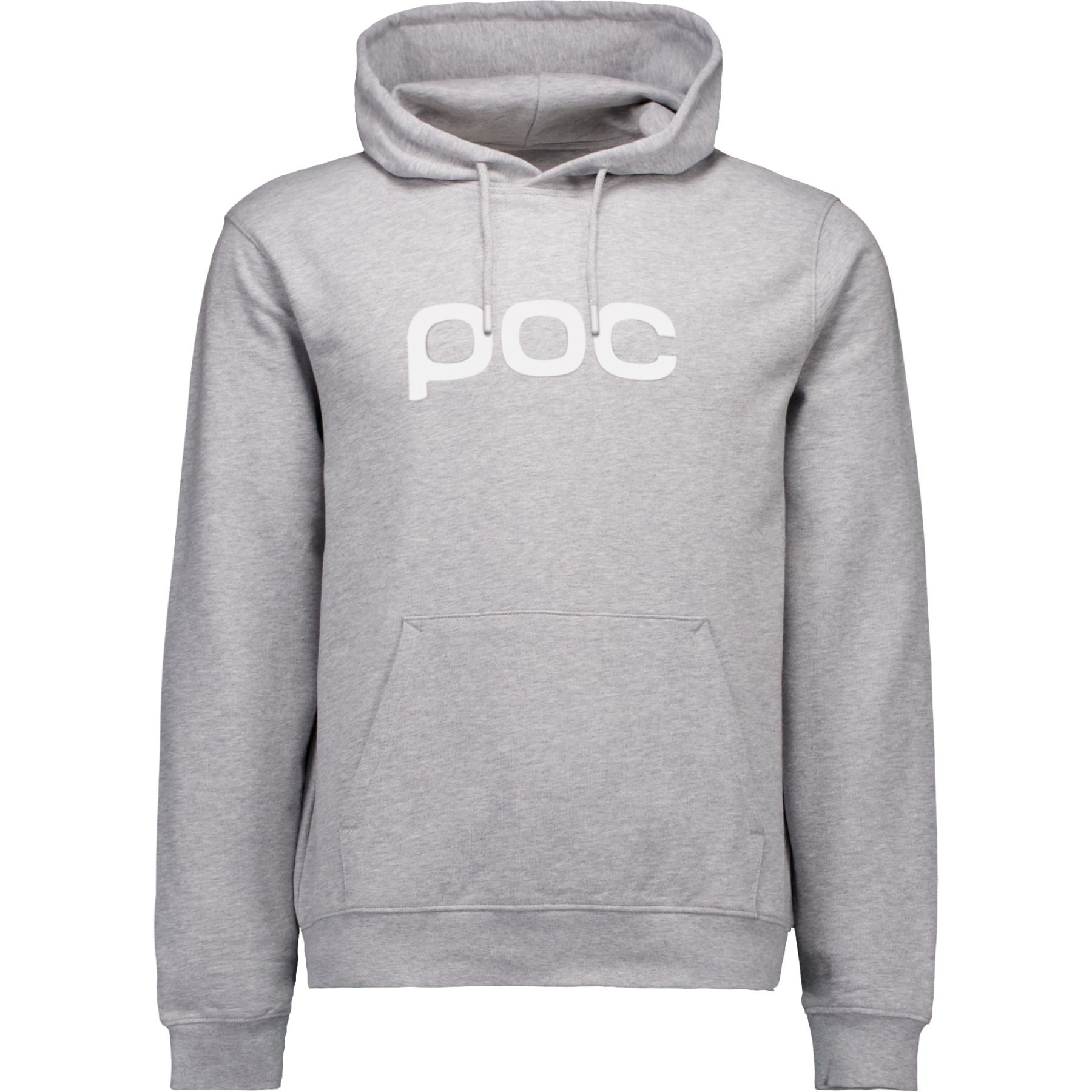 Мужская толстовка с капюшоном POC - 8889 Серый меланж/Водородно-белый серый