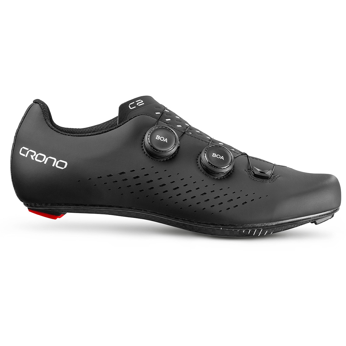Crono CR2 Road Shoes - Black | Full Carbon Sole | BIKE24