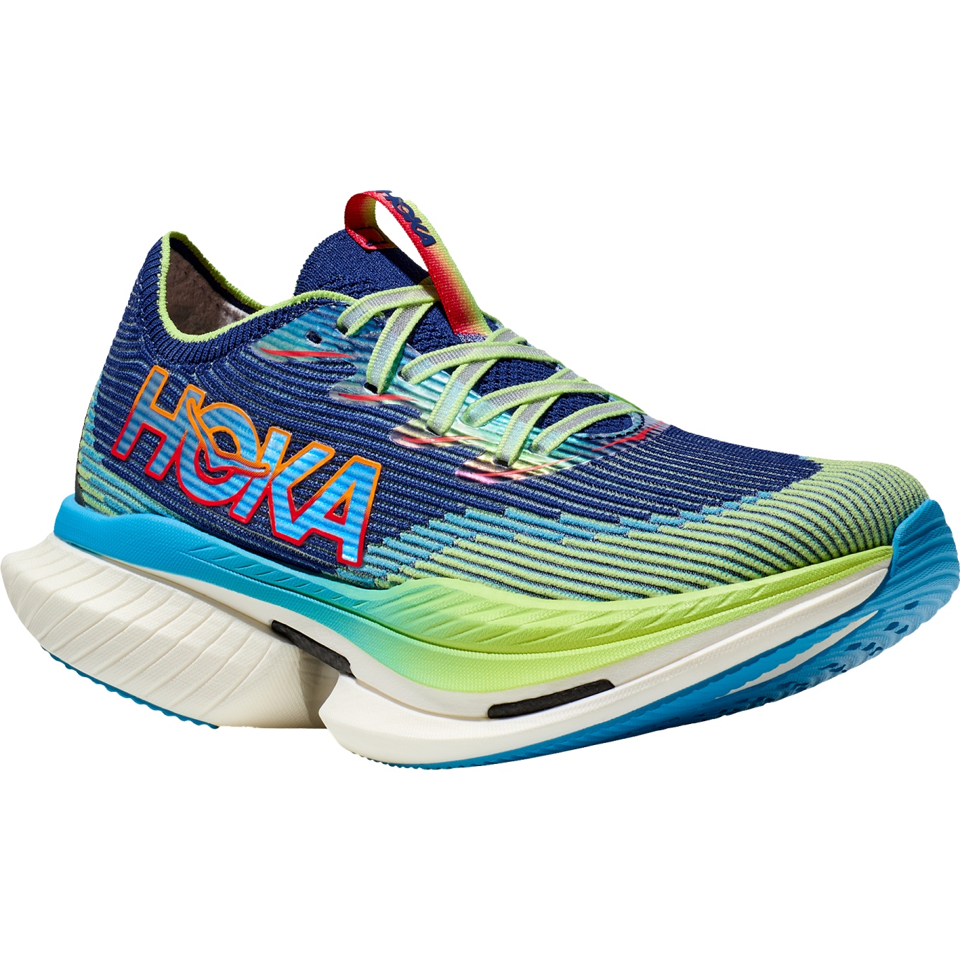 Picture of Hoka Cielo X 1 Running Shoes Unisex - evening sky / lettuce