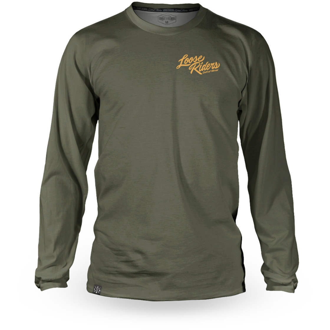 Image of Loose Riders Airshark Technical Long Sleeve Jersey - Olive