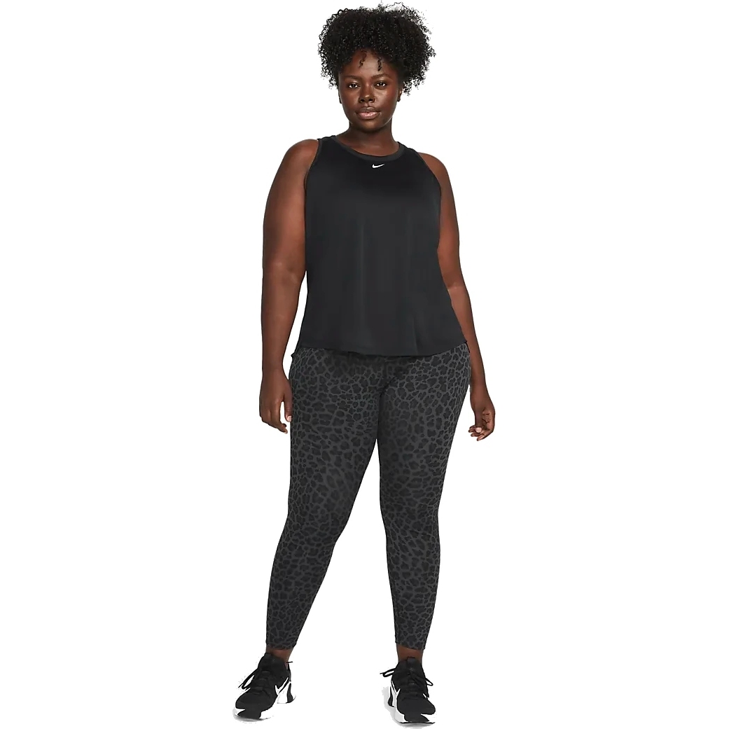 Nike One Mid-Rise Leopard Printed Leggings Womens MEDIUM M Brown Black NEW