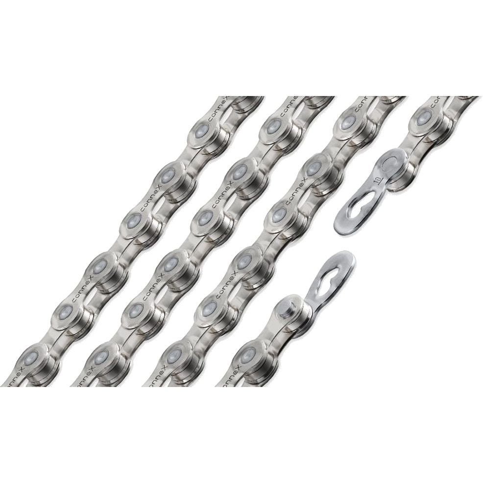 Picture of Wippermann ConneX 10WAX (nickel) 10-speed chain - 116 Links - silver