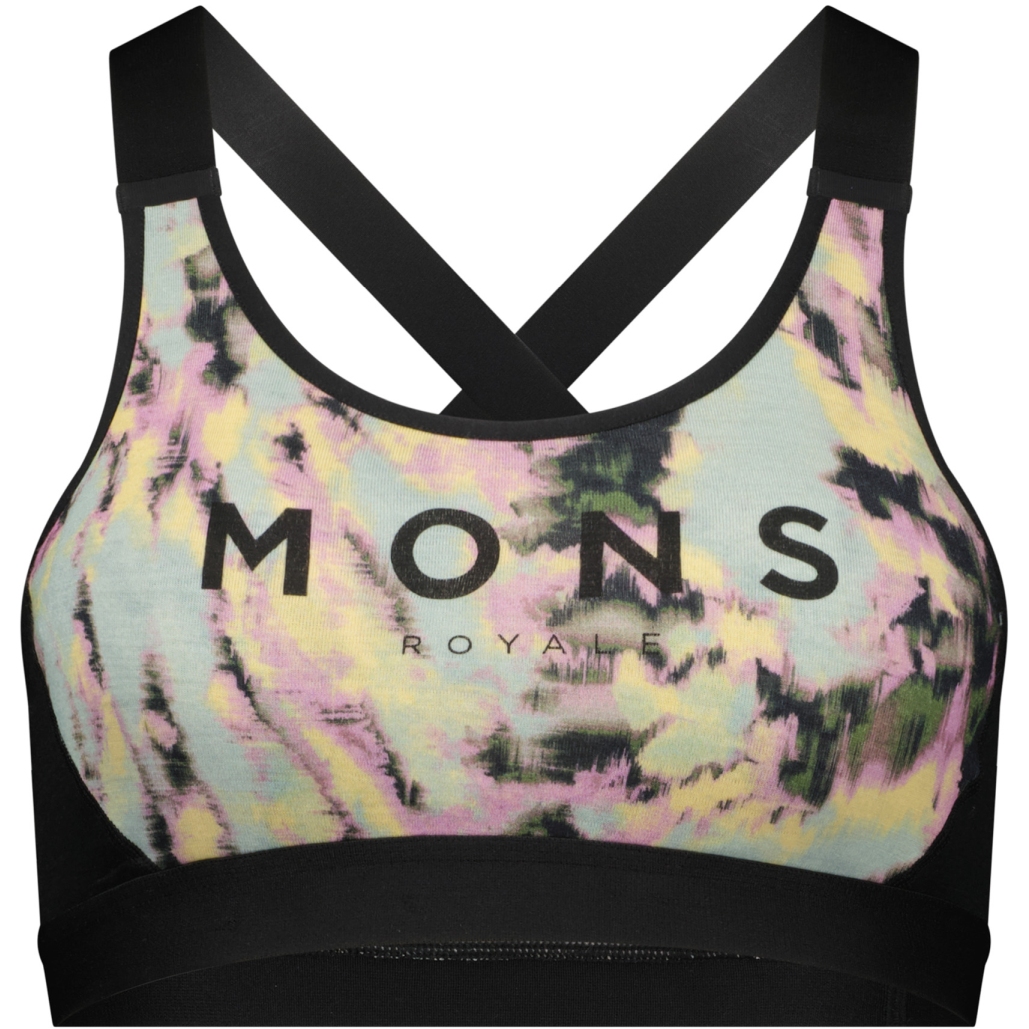 Produktbild von Mons Royale Stella X-Back BH Damen - rad things / schwarz