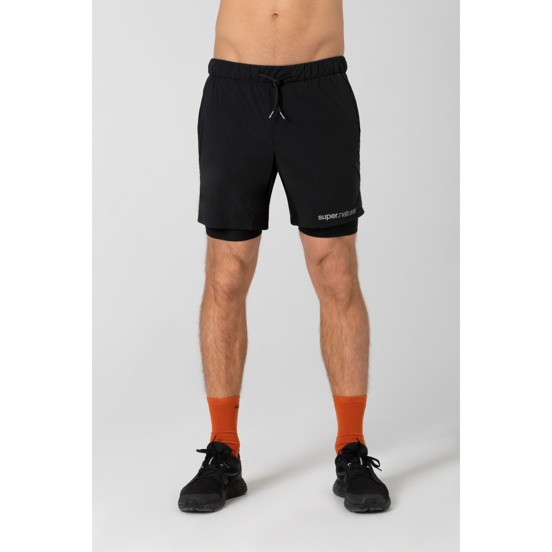 SUPER.NATURAL Double Layer Shorts Men - Jet Black | BIKE24