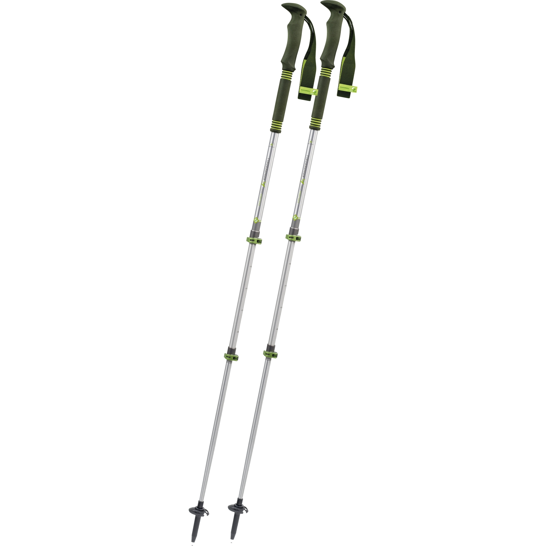Produktbild von Komperdell Explorer Zero Trekkingstöcke (Paar) - grün