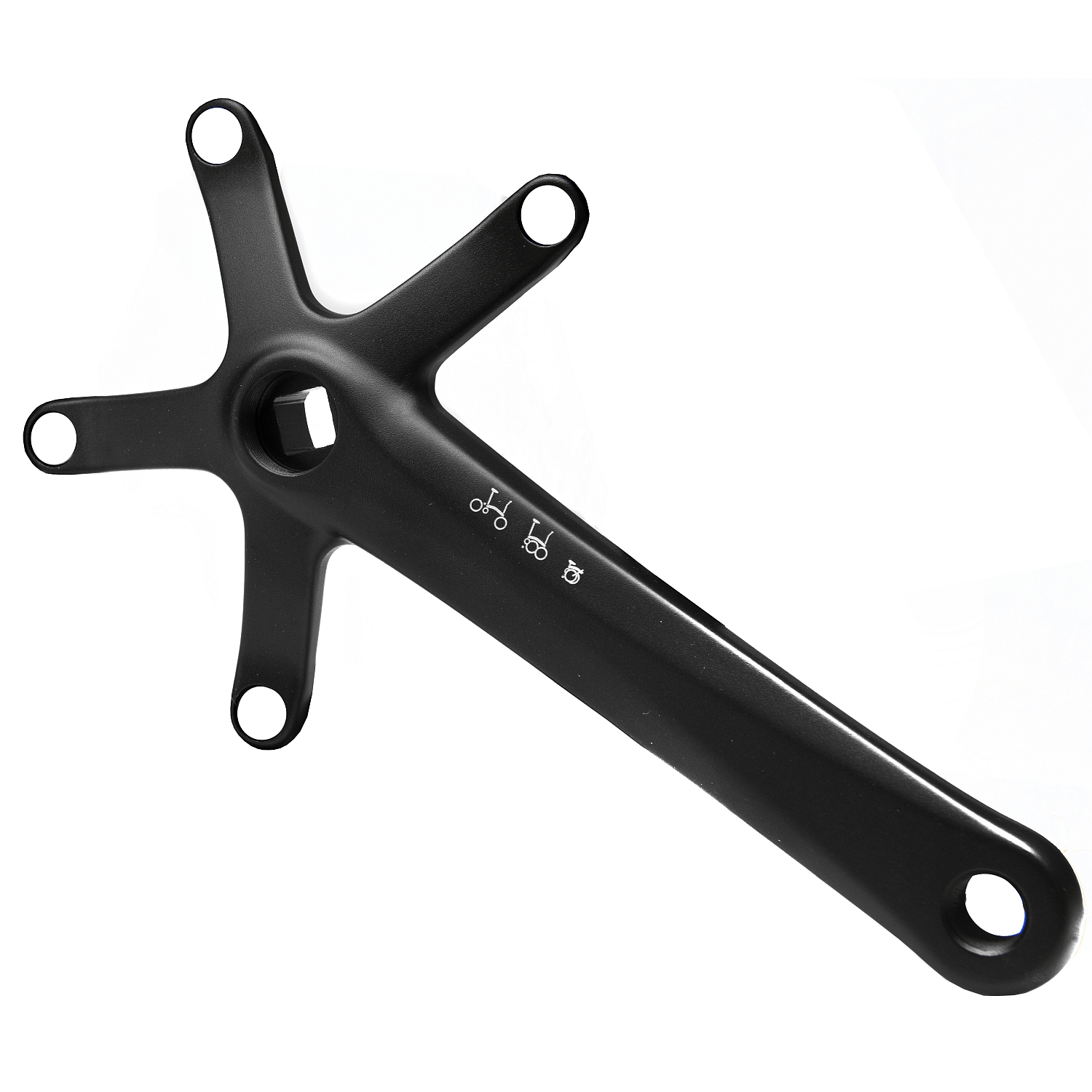 Image of Brompton Crank Arm Right with Spider - black