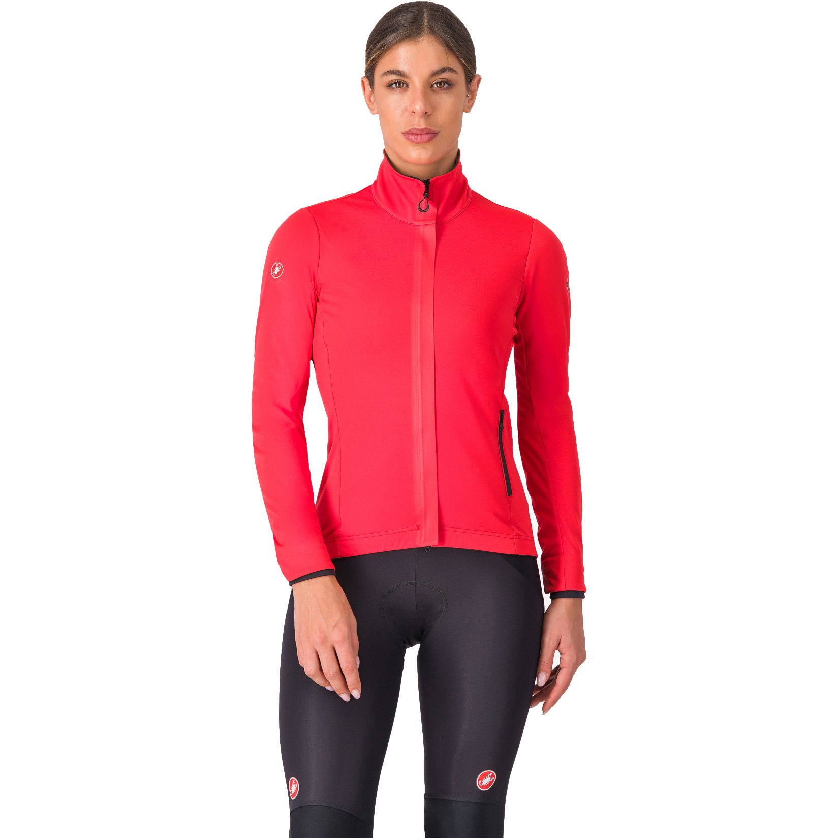 Женская куртка Castelli Alpha 150 - гибискус/черный 081