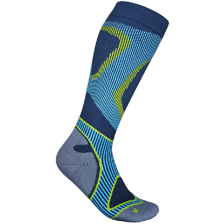 Picture of Bauerfeind Run Performance Compression Socks - blue - XL (46-51cm)