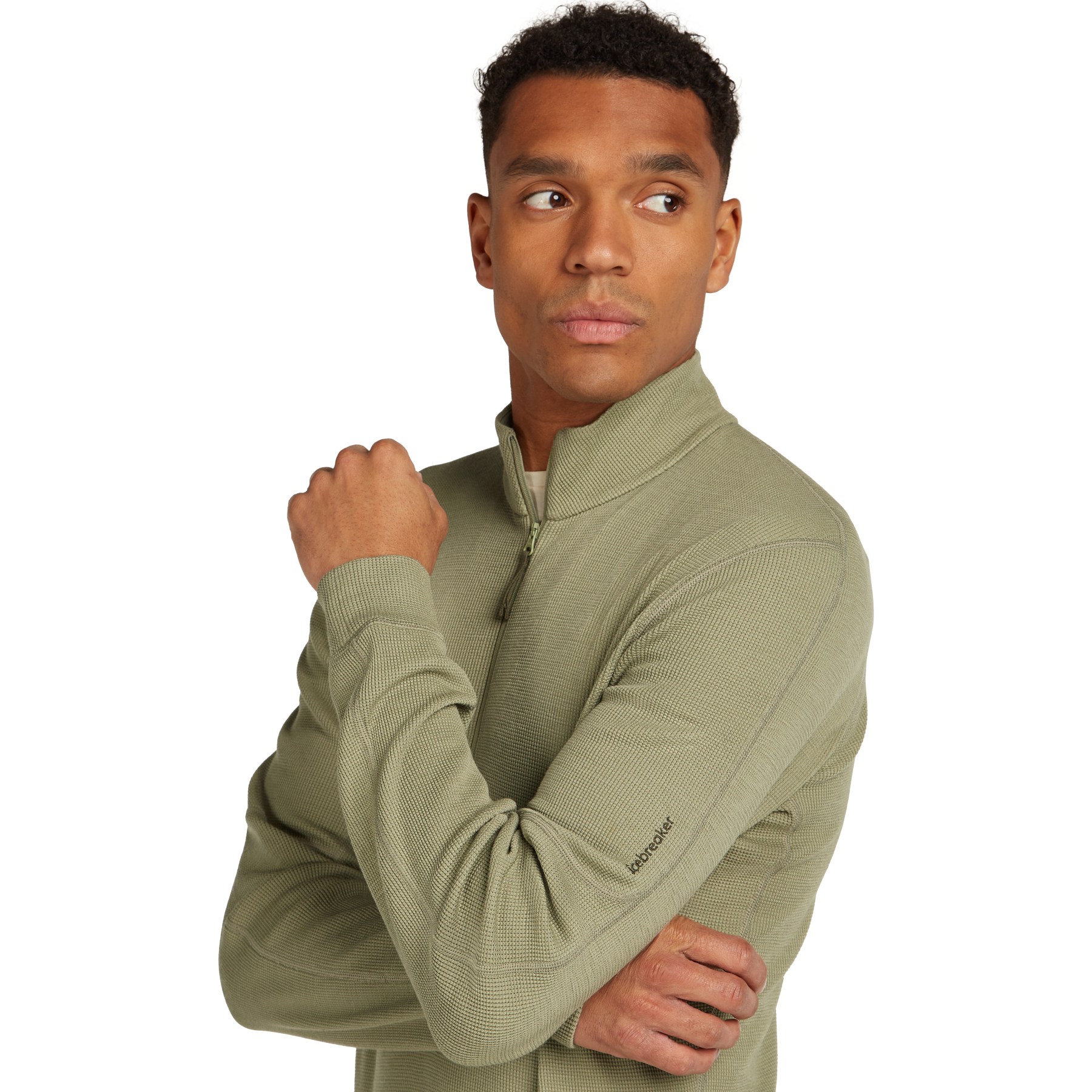 Icebreaker Maglia a Maniche Lunghe Uomo - Merino 260 Waffle Knit