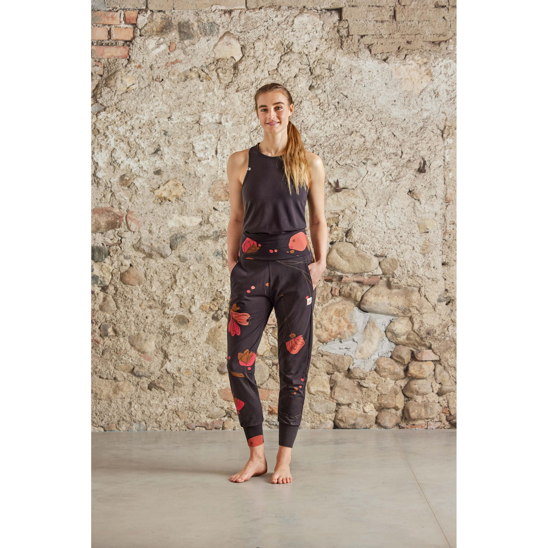 Maloja Pantalones Yoga Mujer - SignoraM. - moonless alpflower 8749