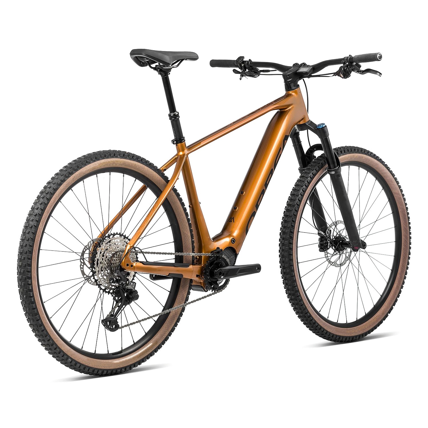 Black and orange mountain bike online