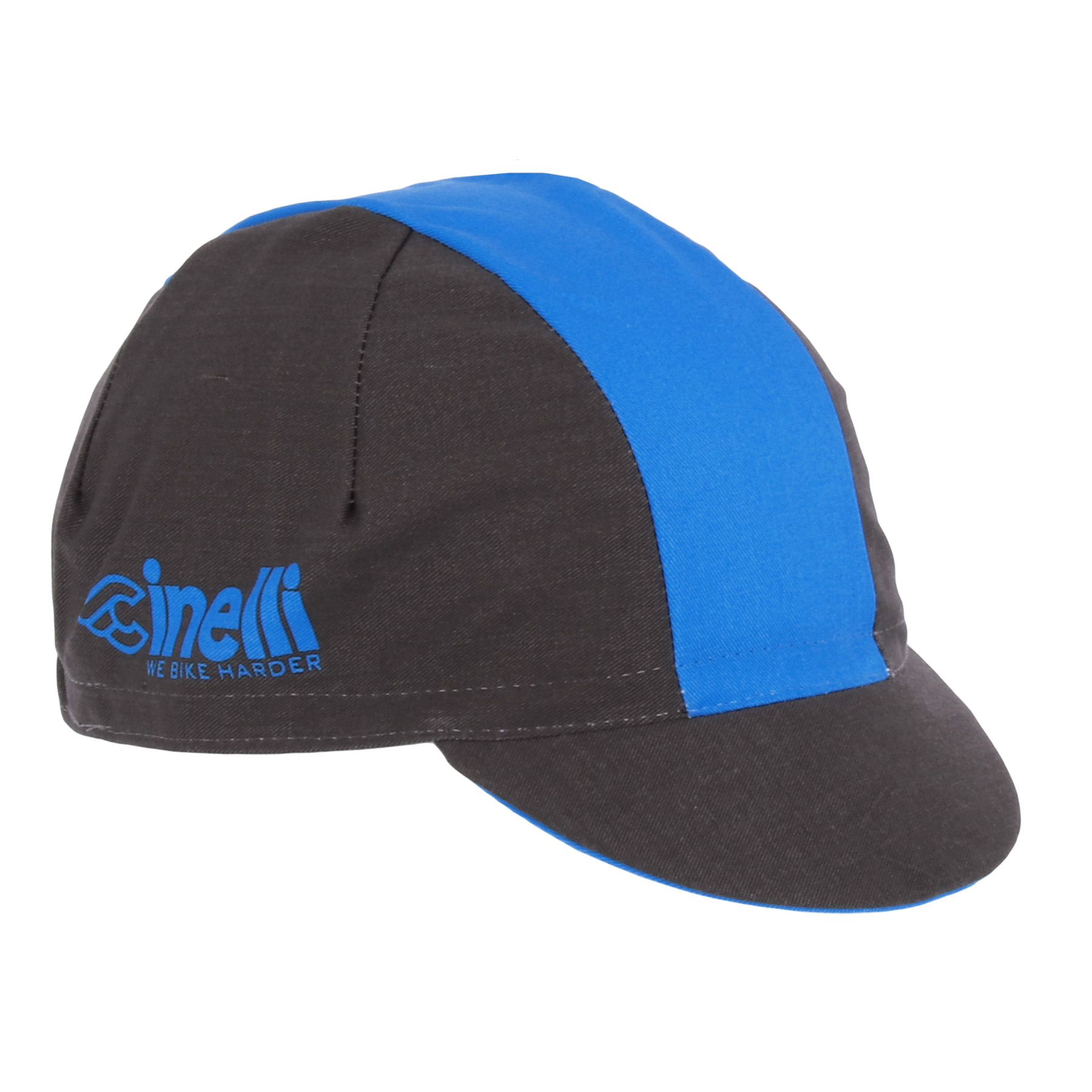 Picture of Cinelli We Bike Harder - Cycling Cap - Blue Line