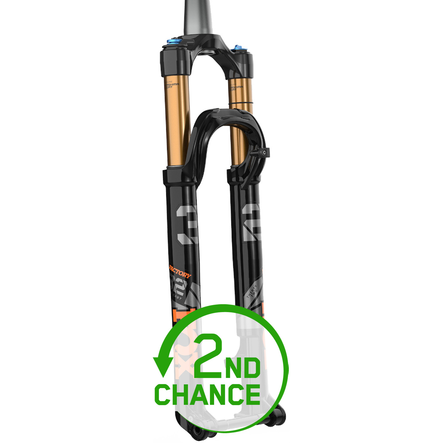Picture of FOX 32 Step-Cast Float FIT4 Remote Factory Suspension Fork - 29&quot; | 100mm | Tapered - 15x100mm Kabolt - 44mm Offset - black - shortened to 160mm - 2nd Choice