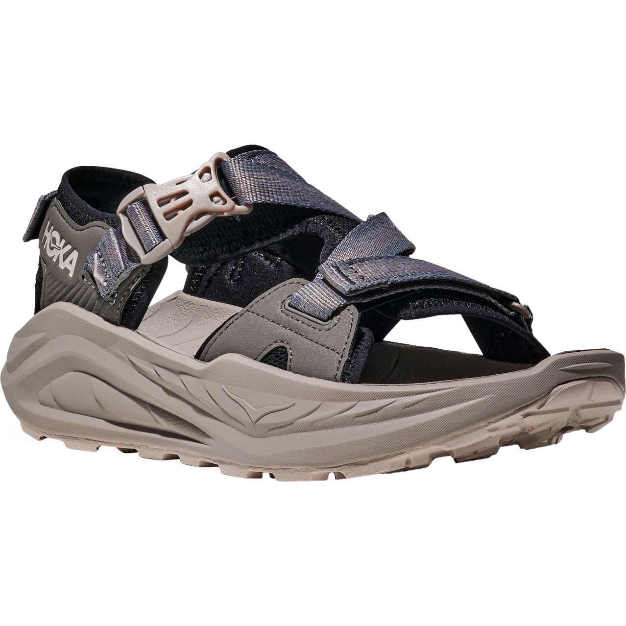Hoka Infini Hike TC Sandals Men - black / cement | BIKE24