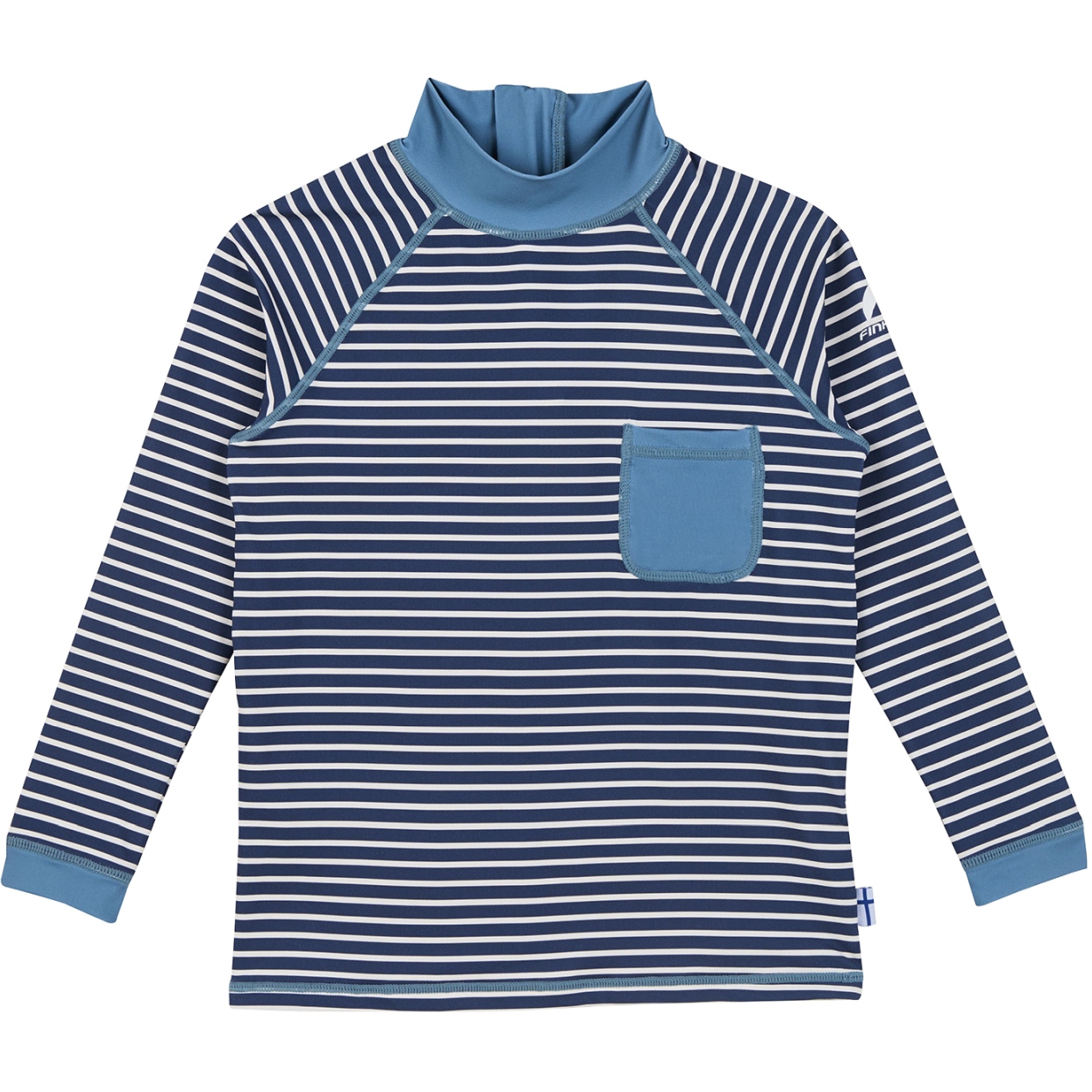 Picture of Finkid DELFIINI EKO Longsleeve Surf Shirt Kids - denim/dove