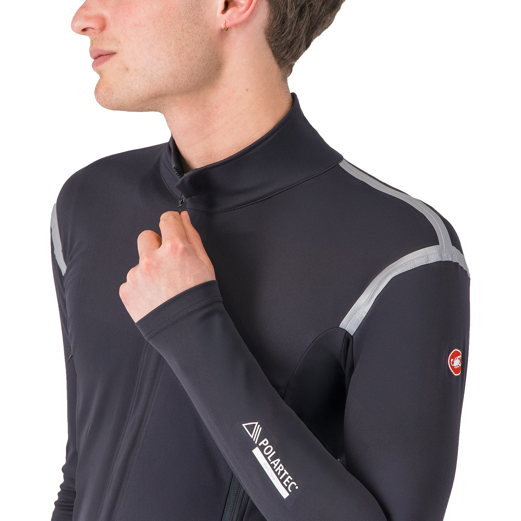 Castelli Perfetto RoS 3 Jacket Men - light black/silver reflex 085