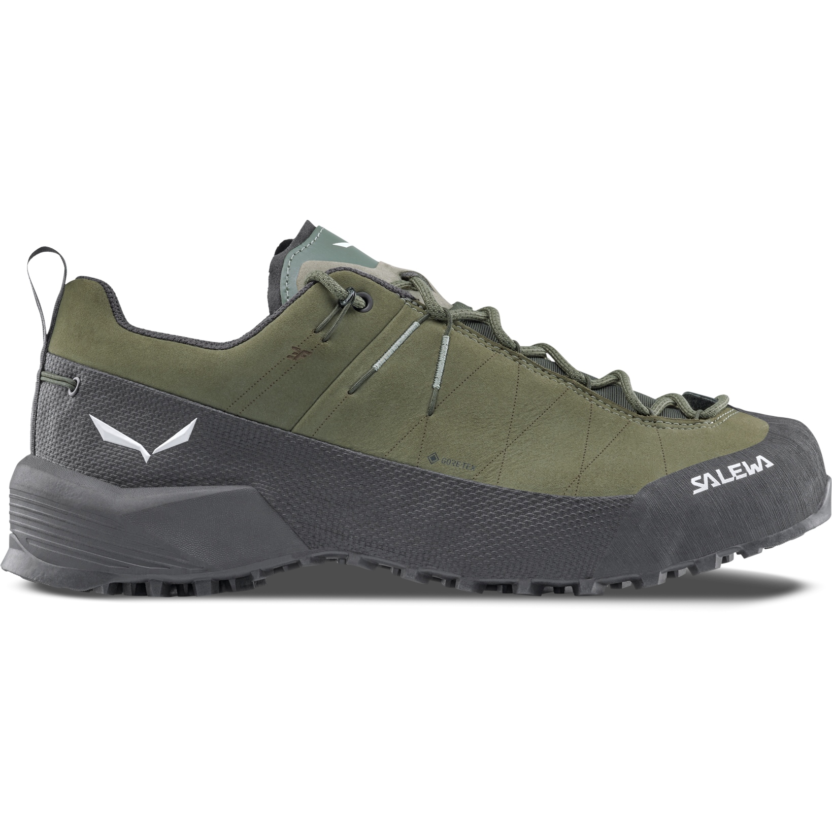 Salewa Wildfire Leather 2 GTX Approach Shoes Men - faded green