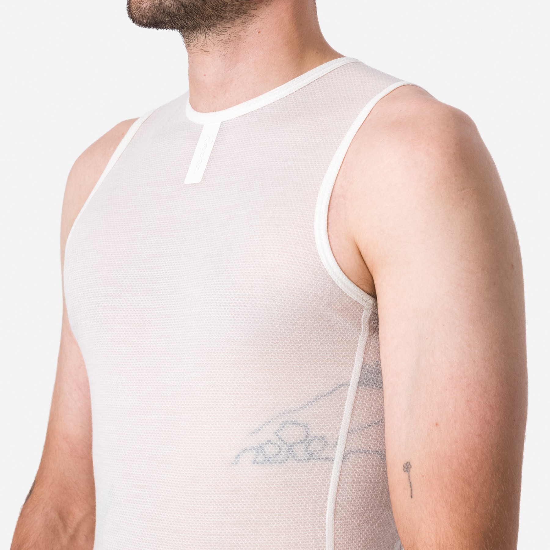 Rapha Merino Lightweight Sleeveless Baselayer Men - cream/white