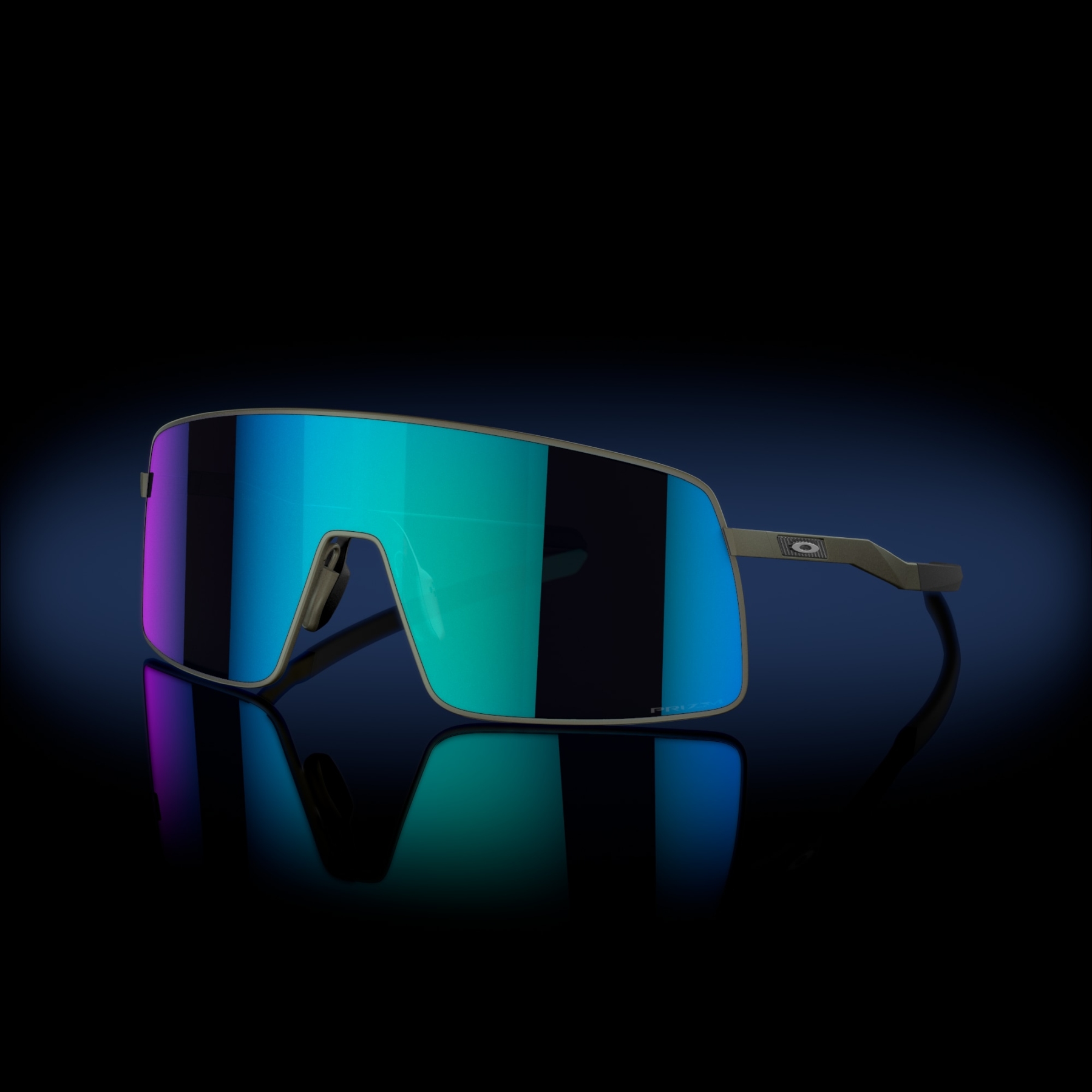 Oakley Sutro TI Glasses - Satin Lead/Prizm Sapphire - OO6013-0436
