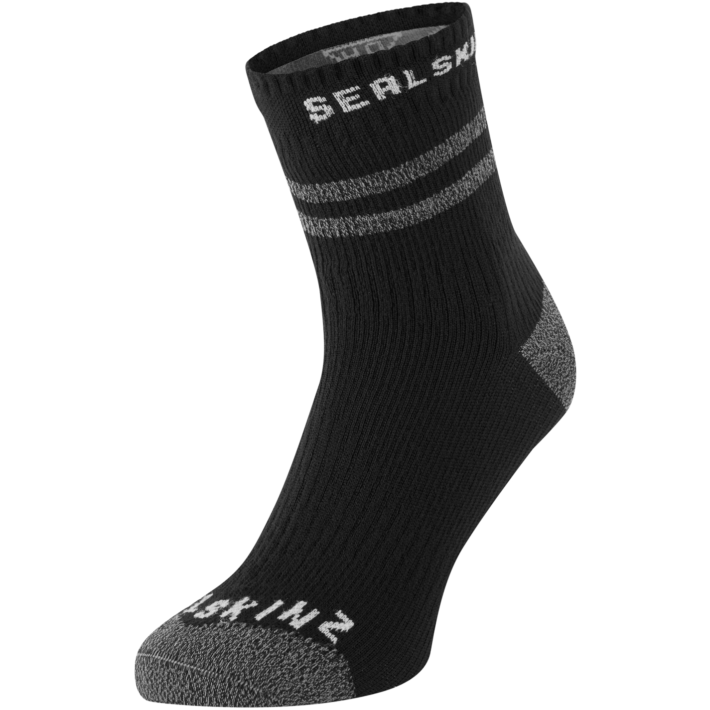Водонепроницаемые носки для теплой погоды SealSkinz Mautby длиной до щиколоток с гидростопом - Черный