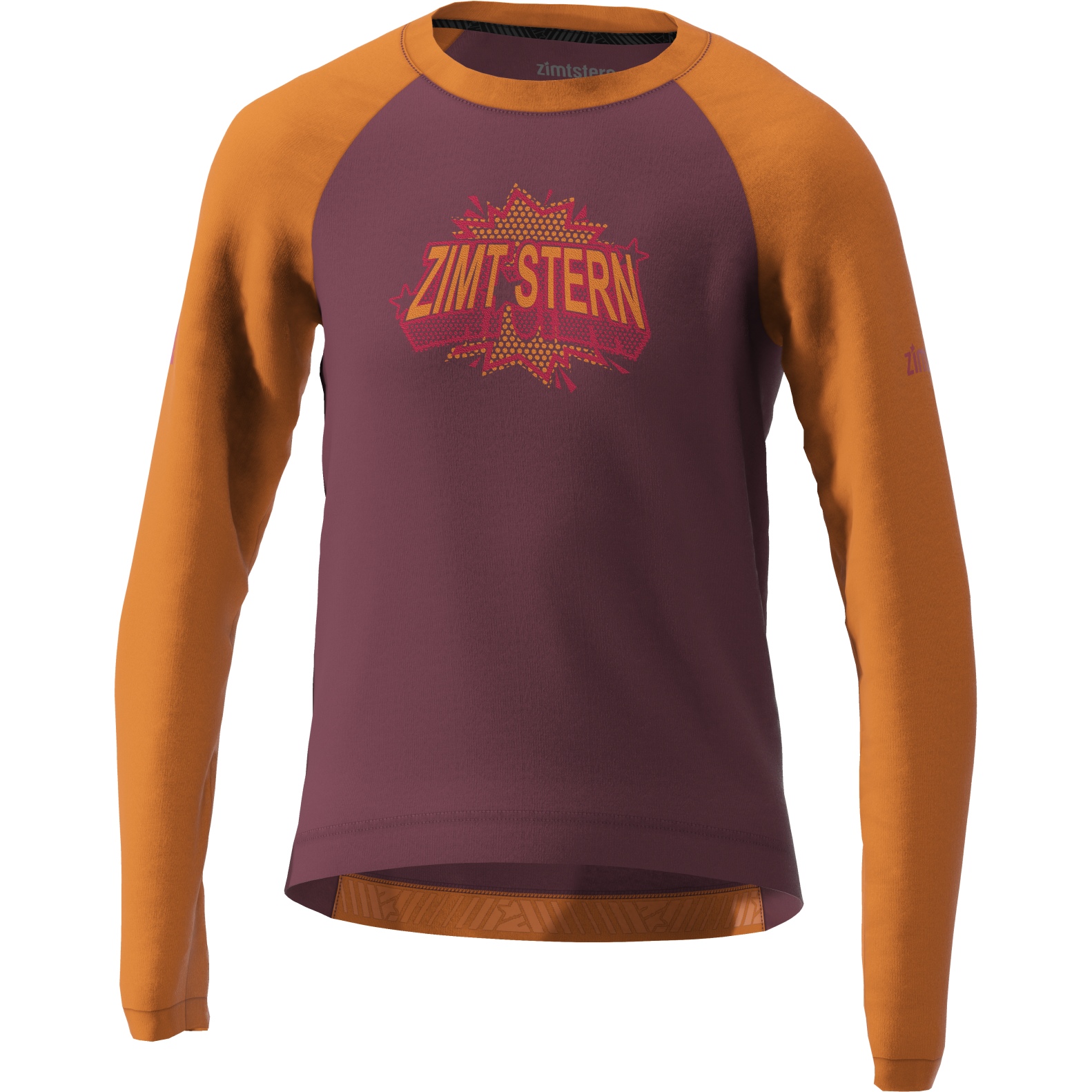 Produktbild von Zimtstern PureFlowz Langarm MTB-Trikot Kinder - windsor wine/burnt orange