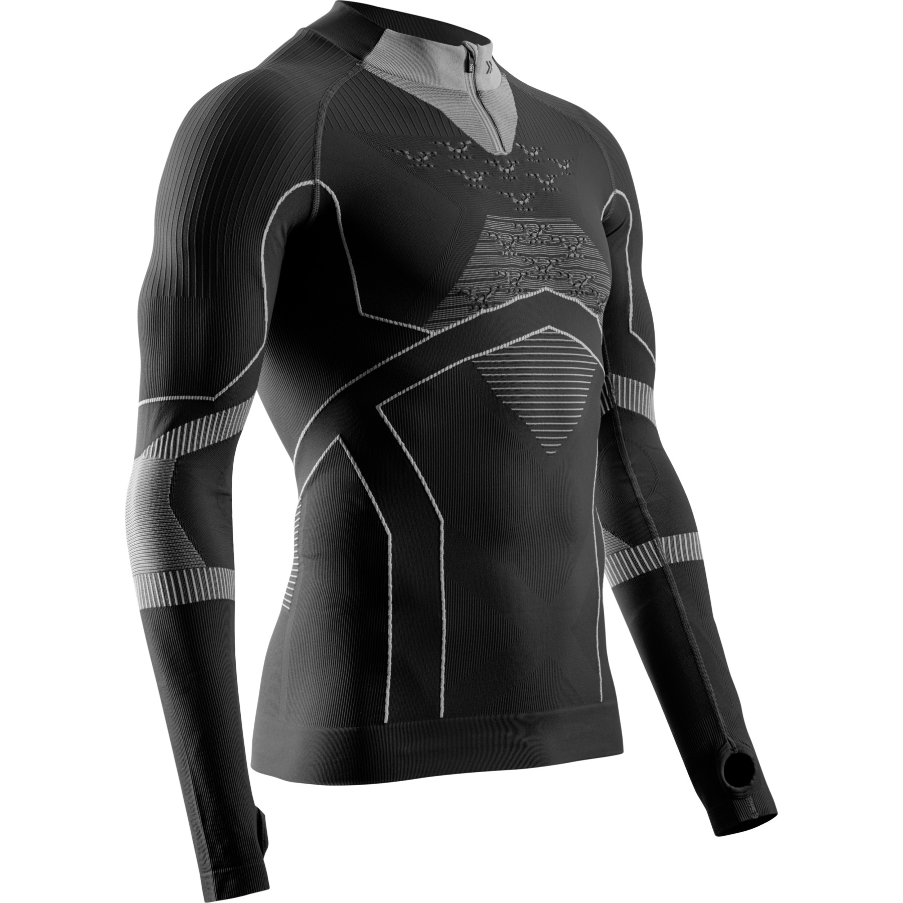 Photo produit de X-Bionic Maillot de Corps Manches Longues Homme - Energy Accumulator Light 1/2-Zip - x black/light grey