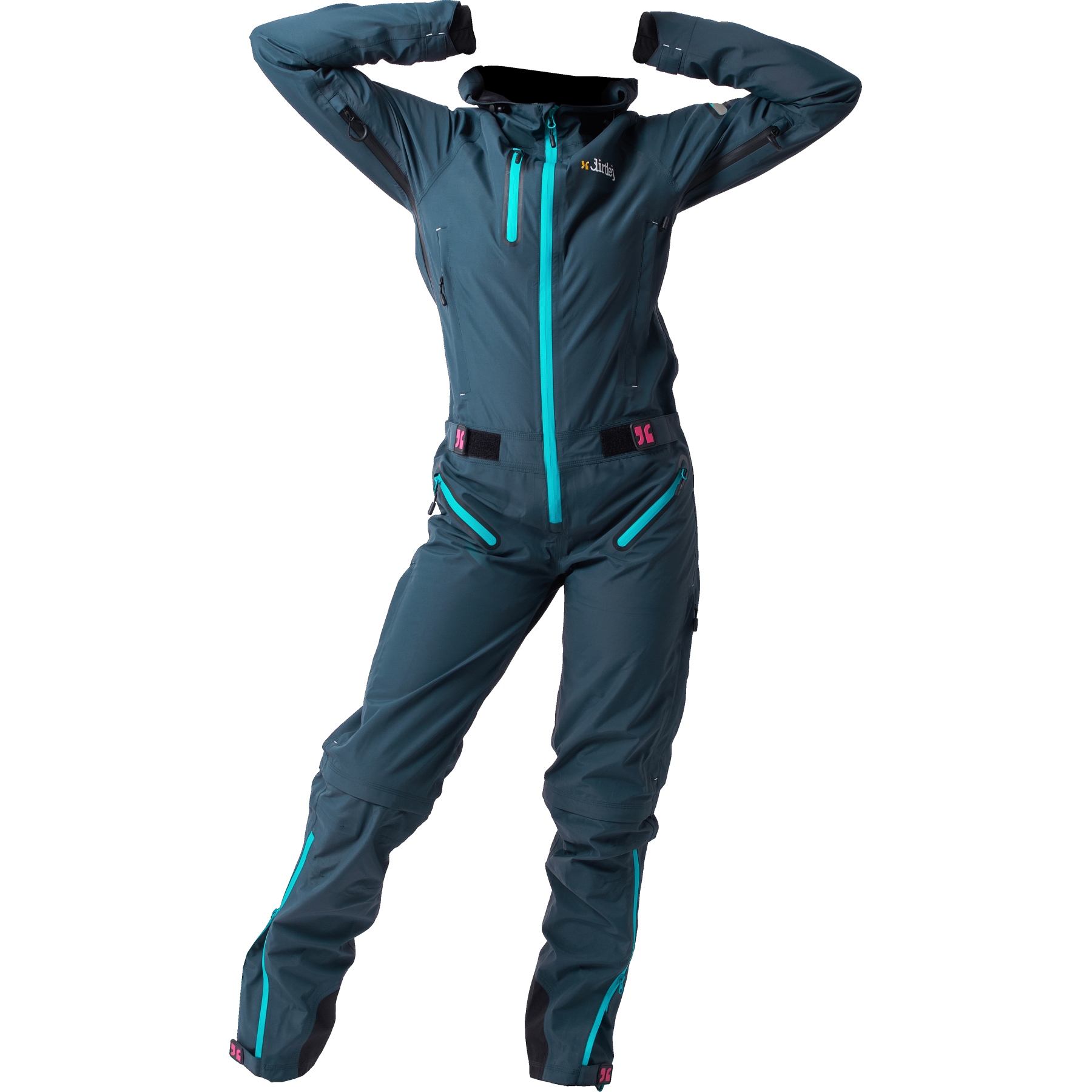 Image of Dirtlej Women's Dirtsuit Core Edition - steel blue/turquoise