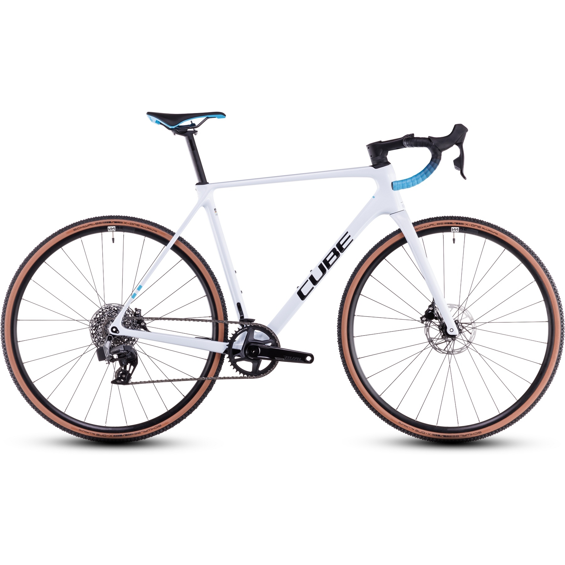 CUBE CROSS RACE C 62 Race Carbon Cyclocross Bike 2025 polarwhite blue