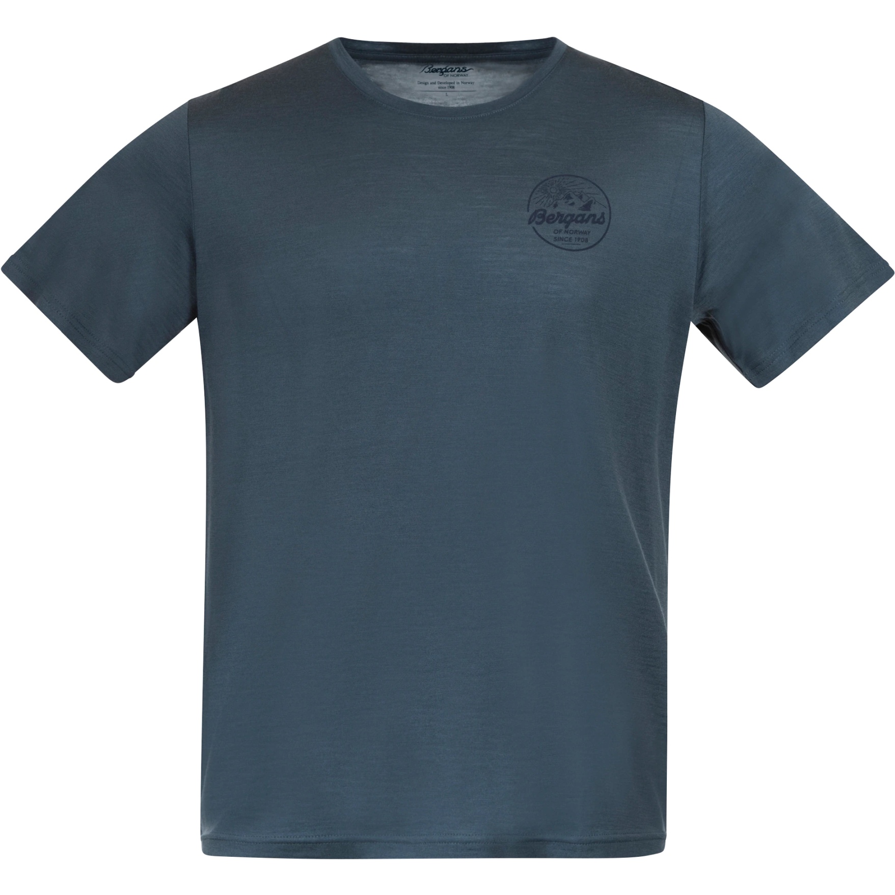 Picture of Bergans Graphic Wool Tee - orion blue
