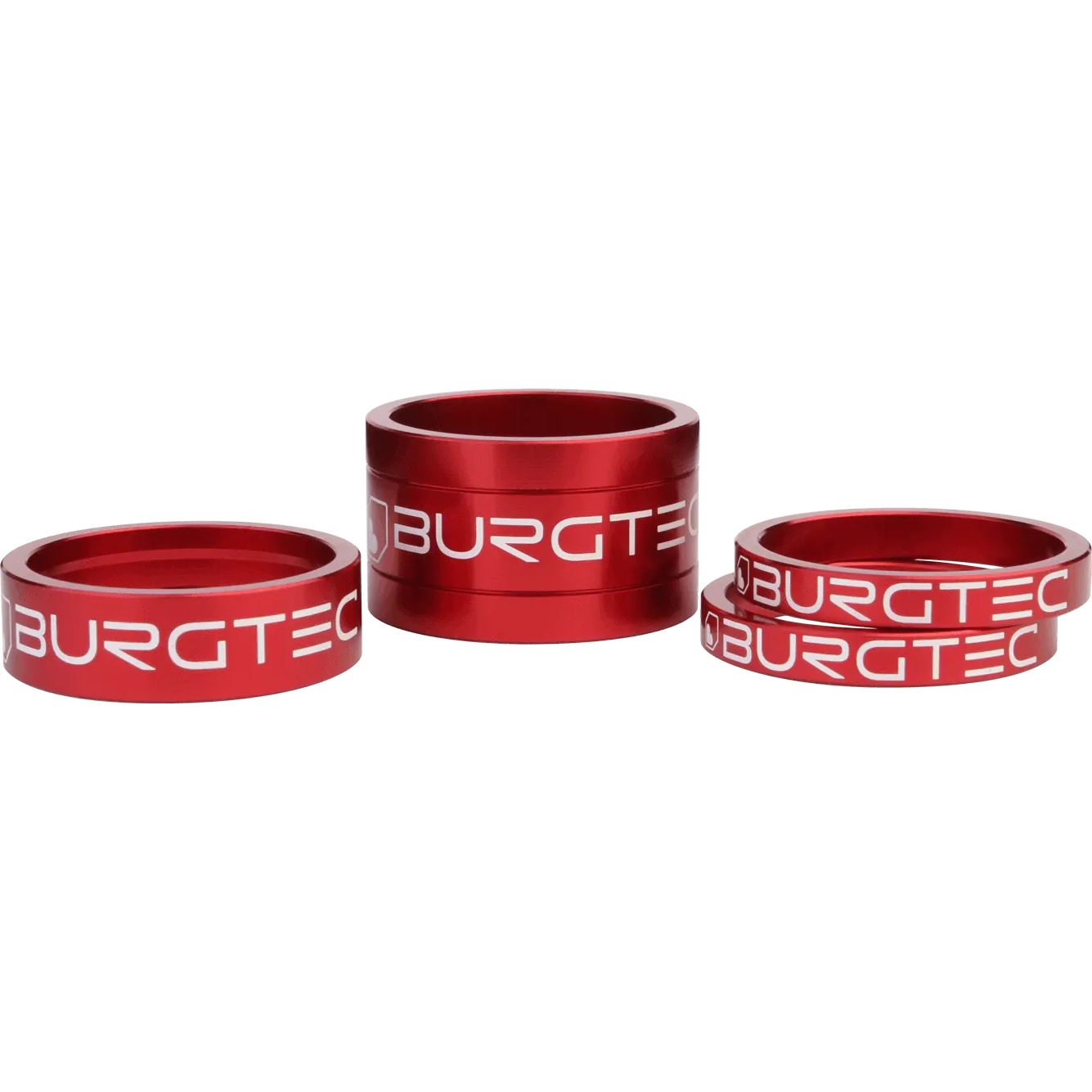 Produktbild von Burgtec Vorbau Spacer-Kit - 5/10/20mm - race red