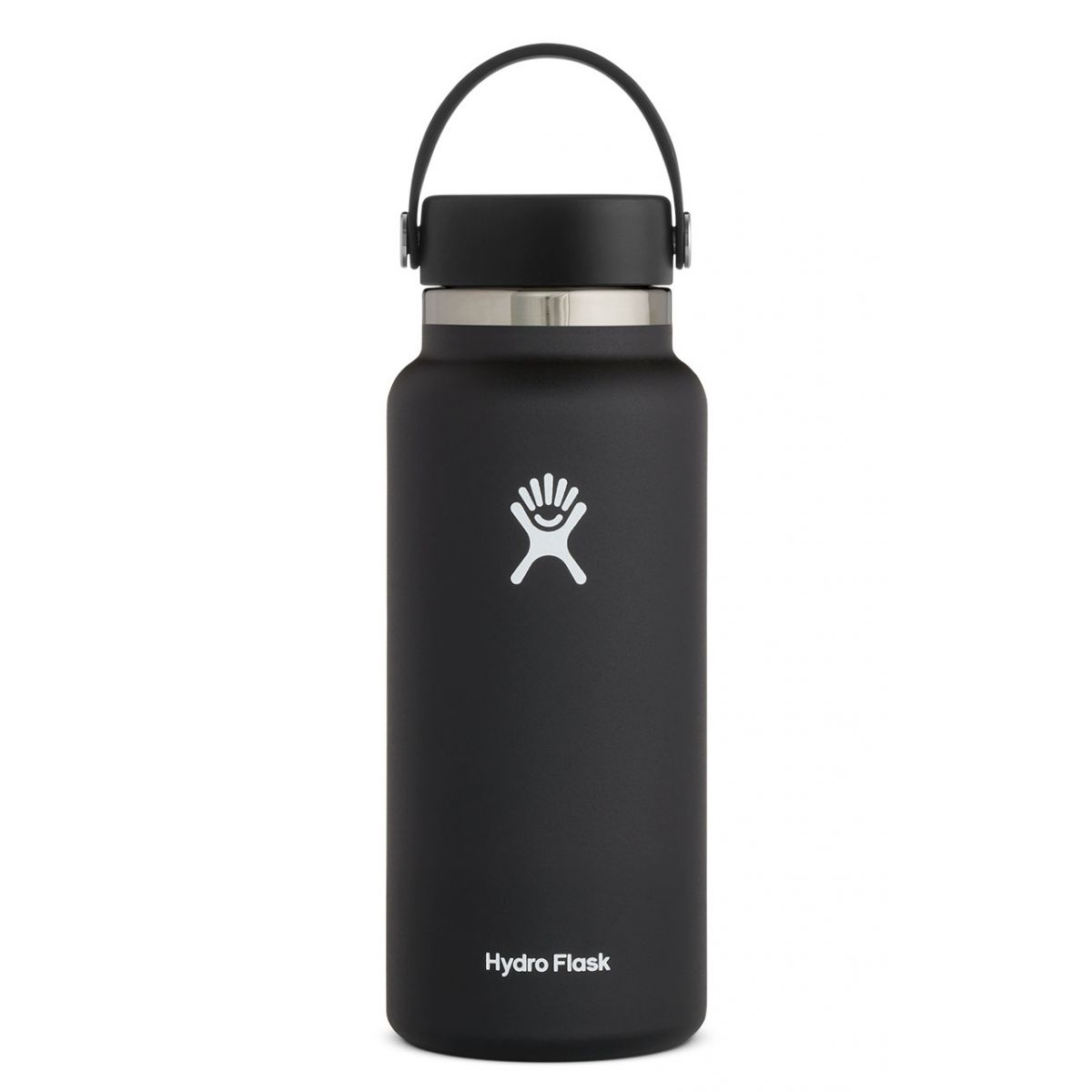 Picture of Hydro Flask 32 oz Wide Mouth Insulated Bottle + Flex Cap - 946 ml - black
