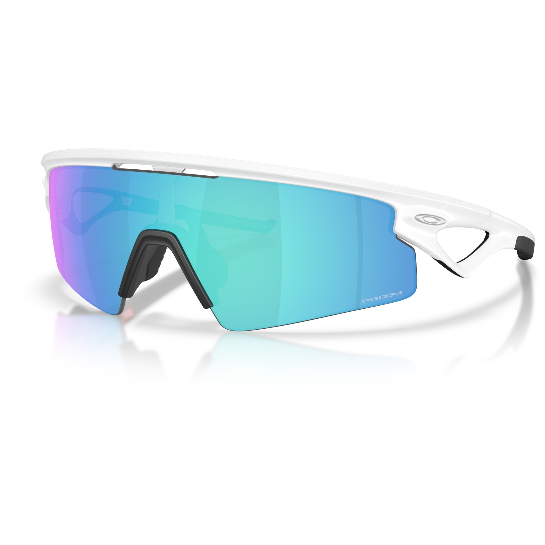 Oakley Sphaera Strike Glasses - Matte White/Prizm Sapphire