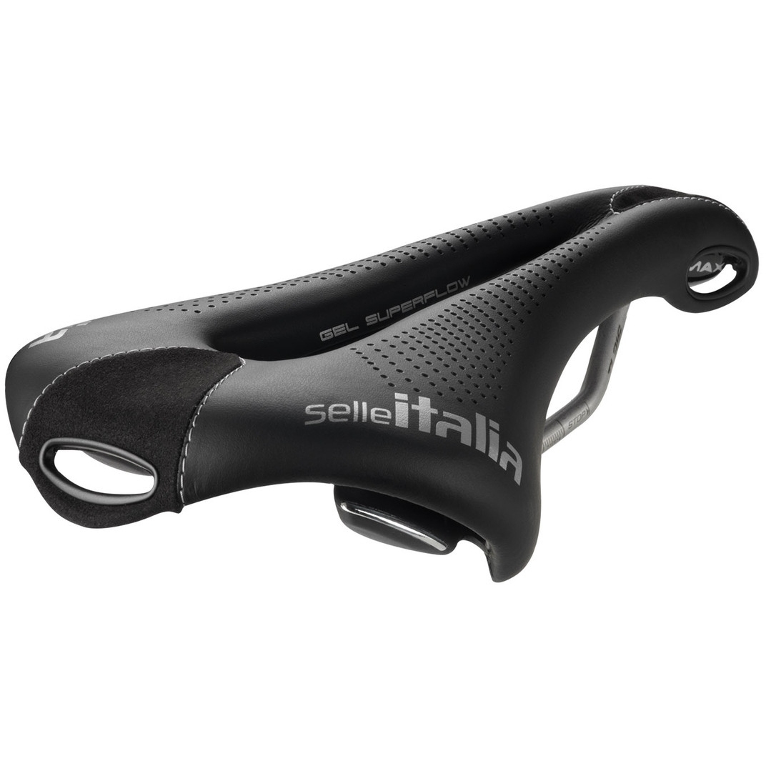 Selle Italia Max Flite Gel Saddle Superflow TI 316 L3 black