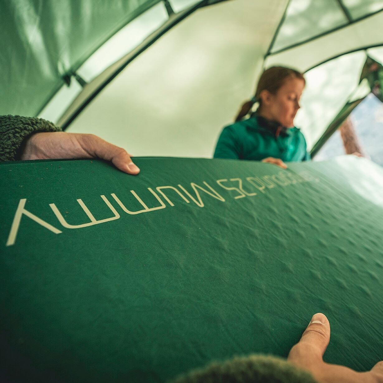 雪の豪奢 Robens Campground Sleeping Mat - 75 - Forest Green | BIKE24 アウトドア寝具