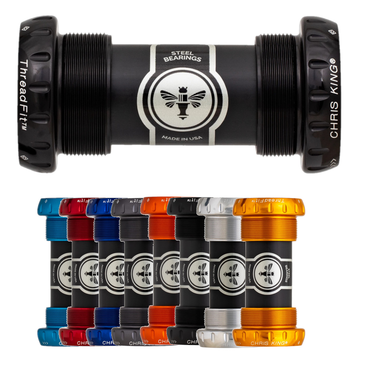 Photo produit de Chris King ThreadFit 24 Bottom Bracket - BSA-68/73-24 - Ceramic Bearings