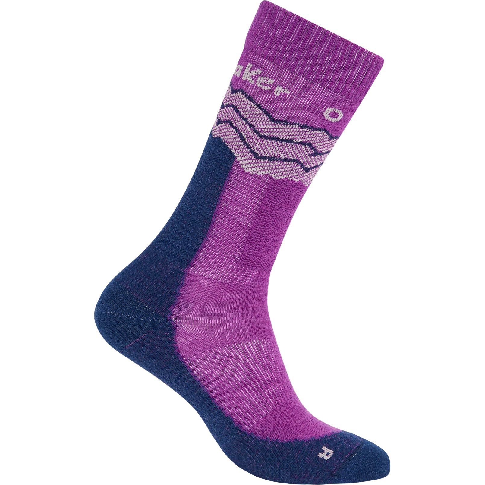Produktbild von Icebreaker Merino Hike+ Medium Socken Crew Across the Peaks Herren - Passion/Royal Navy/Ether
