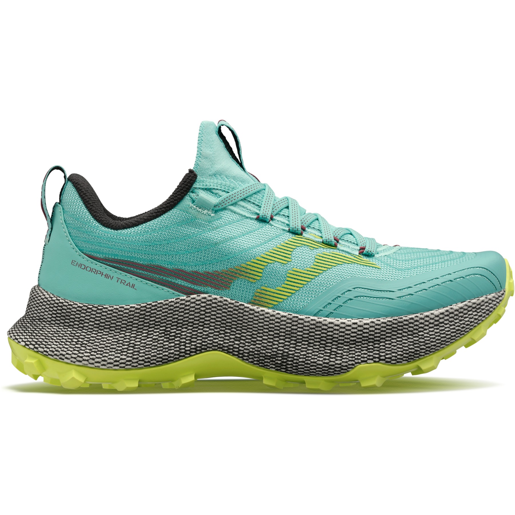 Image of Saucony Endorphin Trail Women's Trail Running Shoes - cool mint/acid