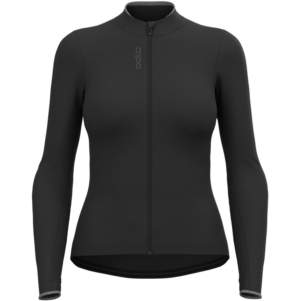 Picture of Odlo Performance Wool Long Sleeve Cycling Jersey Women - black