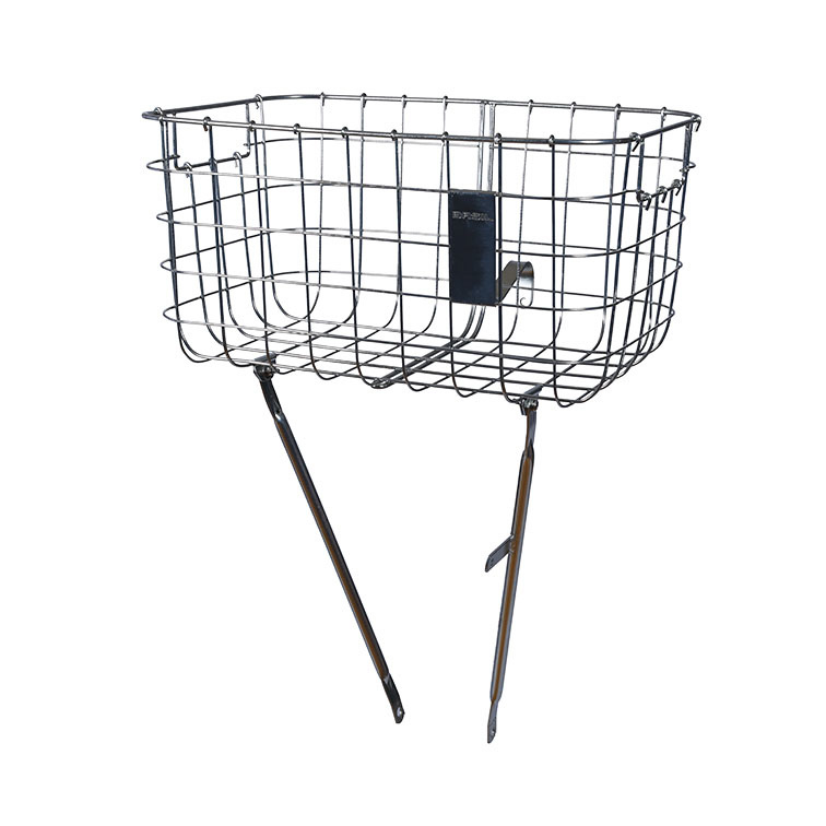 Picture of Basil Robin Front Wheel Basket - silver cloud